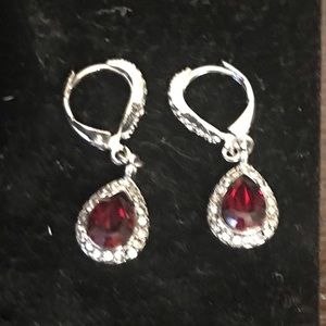 Chloe & Isabel Red and silver earring